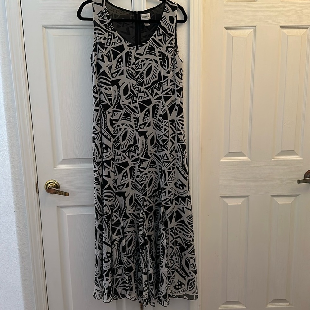 Chico’s 100% Silk Maxi Dress Size 1